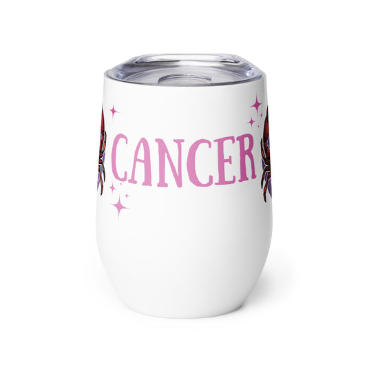 Cancer Wine tumbler