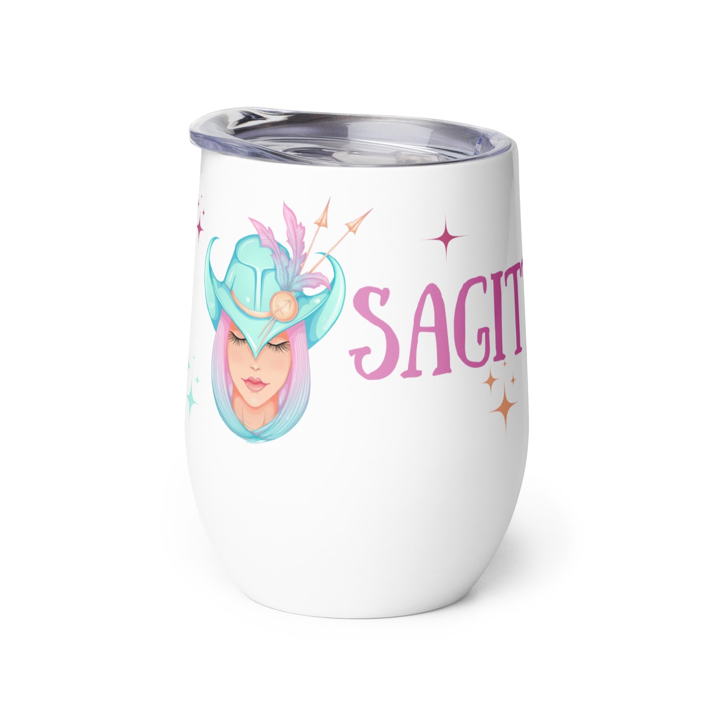 Sagittarius Wine tumbler