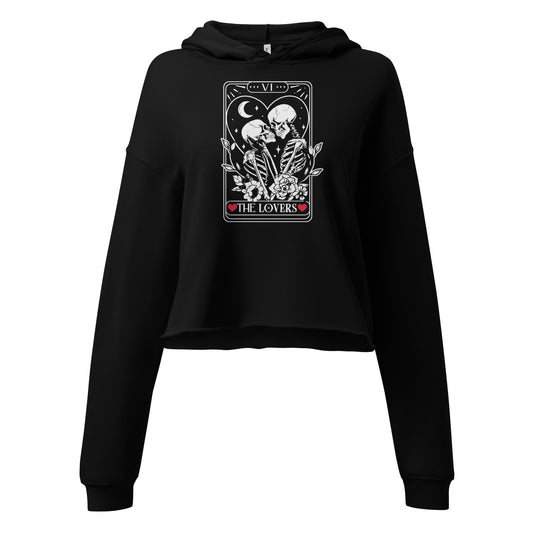 The Lovers Tarot Crop Hoodie