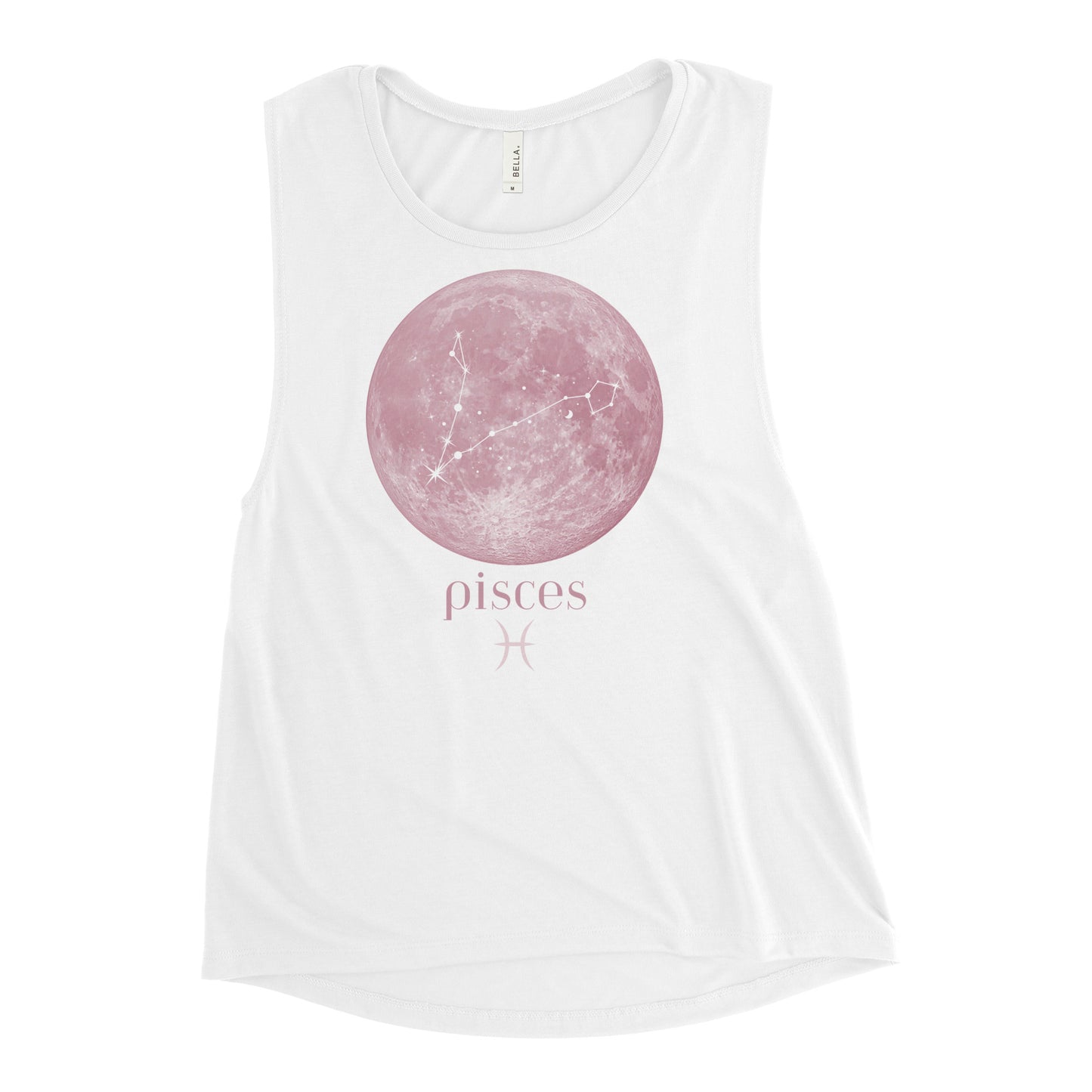 Pisces Pink Moon Ladies’ Muscle Tank