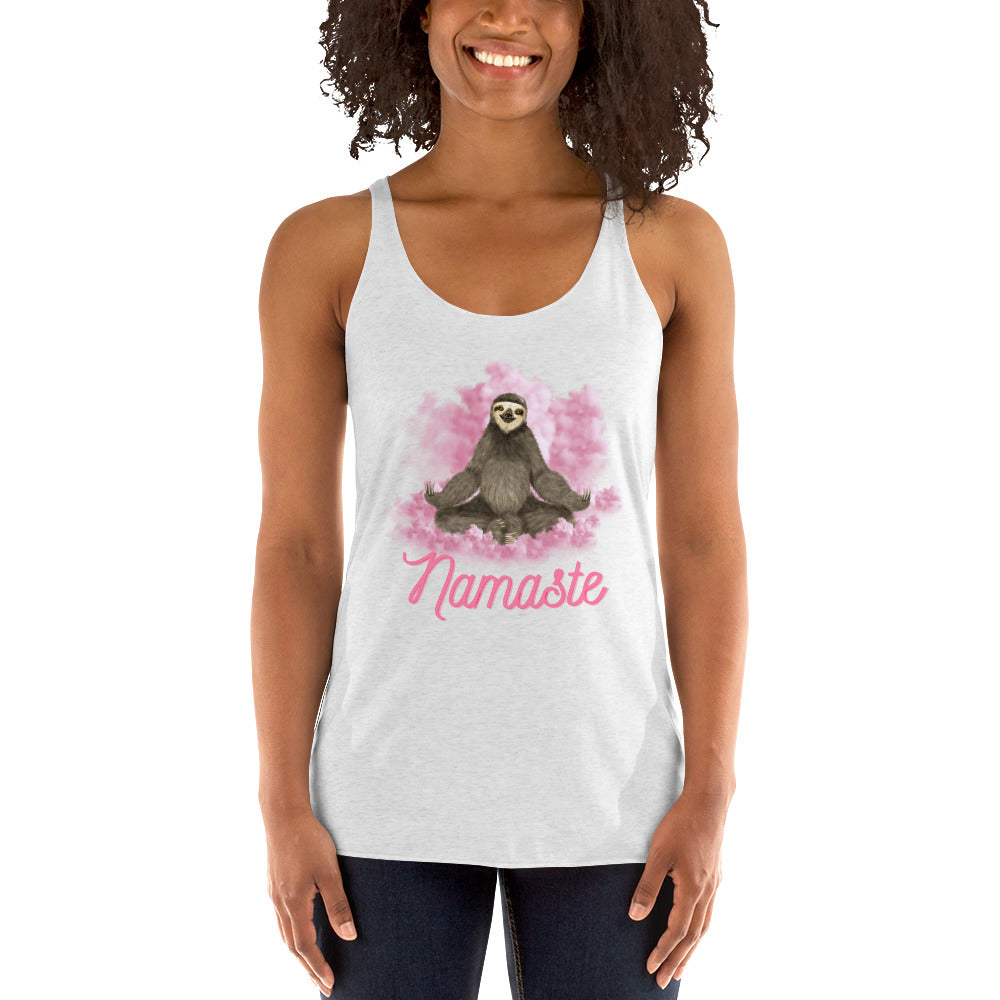 Namaste Sloth Women's Racerback Tank