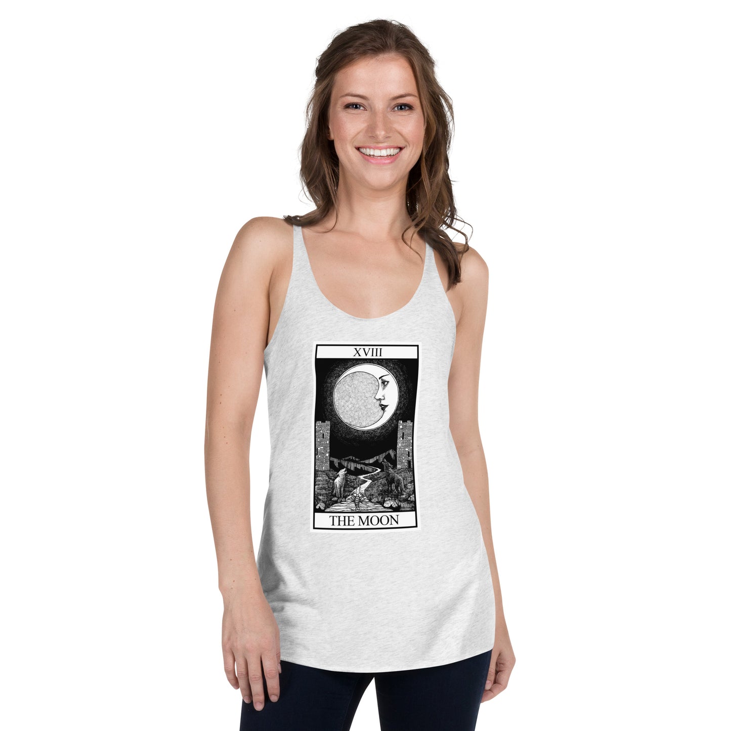 The Moon Tarot Women's Racerback Tank