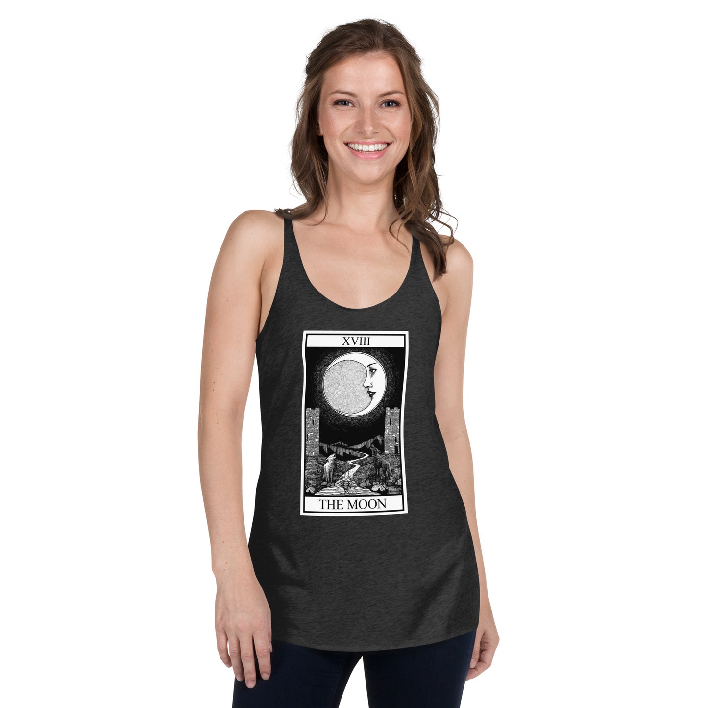 The Moon Tarot Women's Racerback Tank