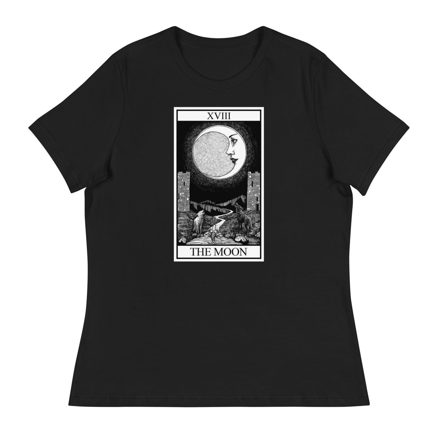 The Moon Tarot Women's Relaxed T-Shirt