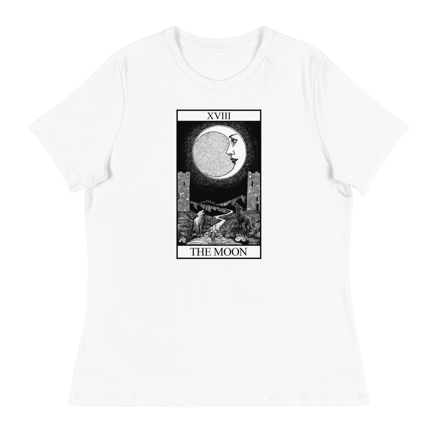 The Moon Tarot Women's Relaxed T-Shirt