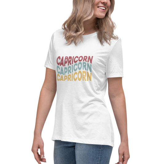 Capricorn Zodiac Women's Relaxed T-Shirt